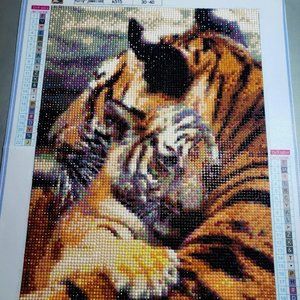 Tiger & Cub Diamond Painting